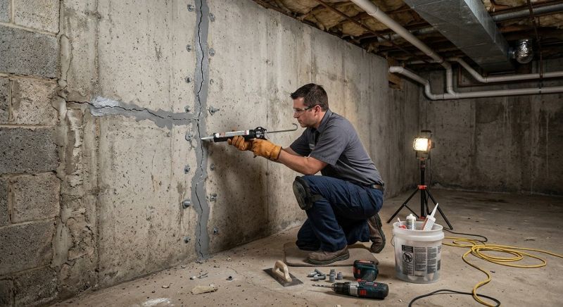 Basement Crack Repair in Ringgold, GA
