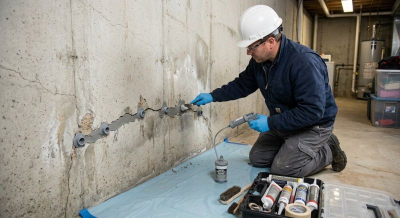 Basement Crack Repair in Ringgold, GA