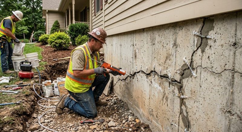 Cracked Foundation Repair in Dalton, GA