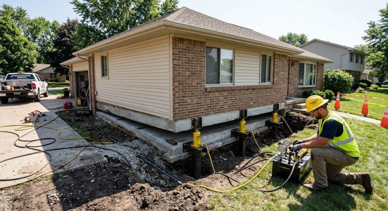 Foundation Lifting in Ooltewah, TN
