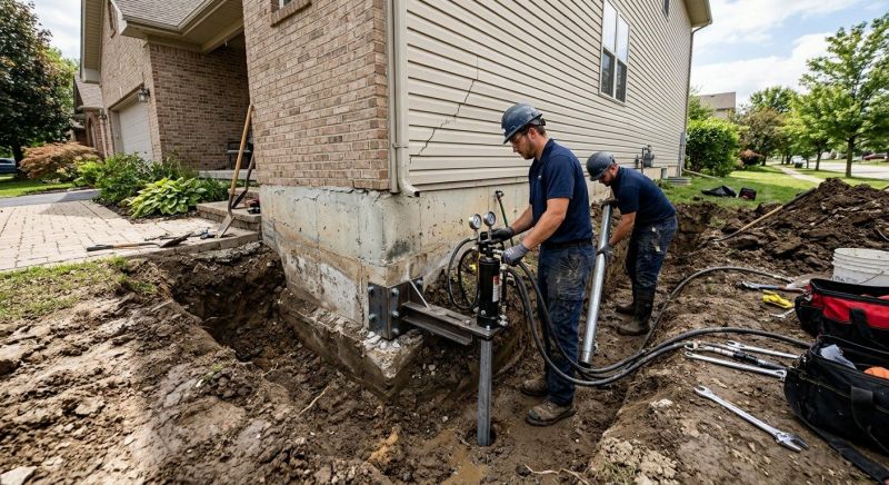 Foundation Settlement Repair in Ringgold, GA