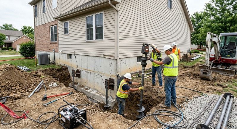 Foundation Settlement Repair in Ringgold, GA
