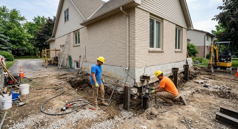 Helical Piers Installation in Ringgold, GA