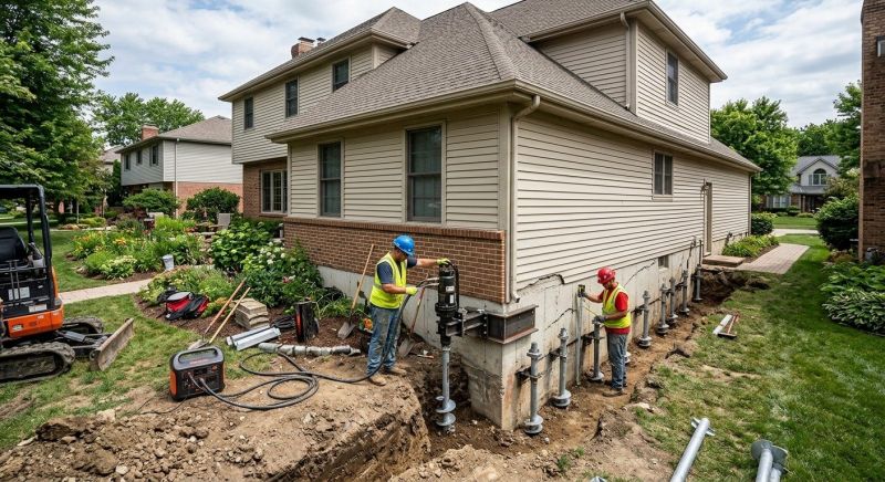 Helical Pile Installation in Ringgold, GA