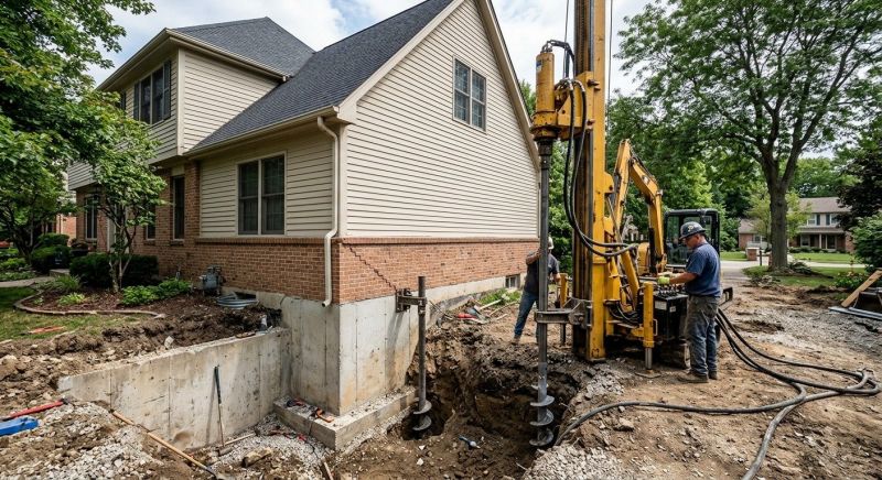 Helical Pile Installation in Ringgold, GA