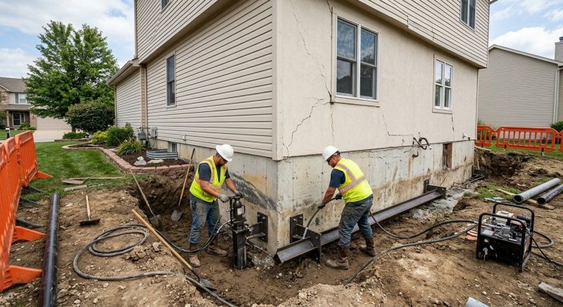 Sinking Foundation Repair in Ooltewah, TN