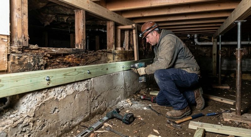 Sinking Foundation Repair in Ooltewah, TN