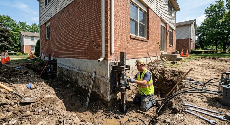 Sinking Foundation Repair in Signal Mountain, TN