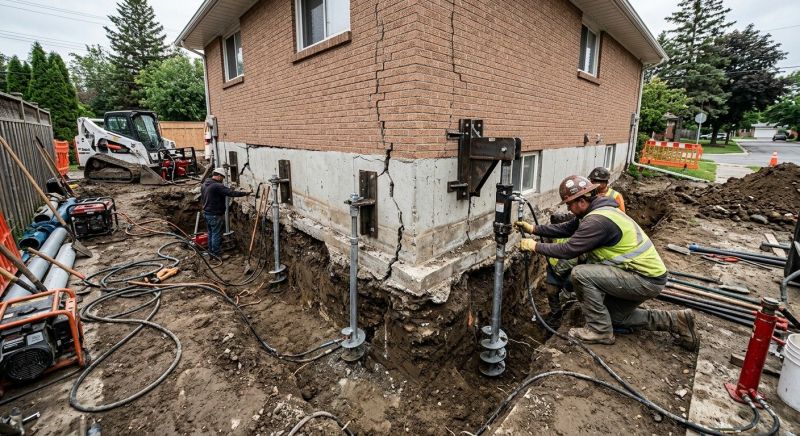 Sinking Foundation Repair in Walker County, GA